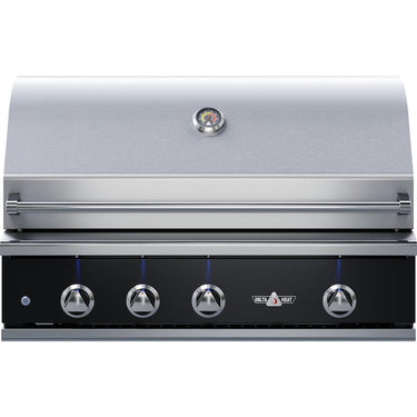 Delta Heat 38-Inch 3-Burner Built-In Propane Grill w/ Rotisserie & Sear Zone - Black Control Panel - DHBQ38RS-KL